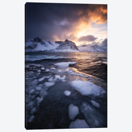 Clash Of Elements Canvas Print #LOP95} by Laura Oppelt Canvas Wall Art