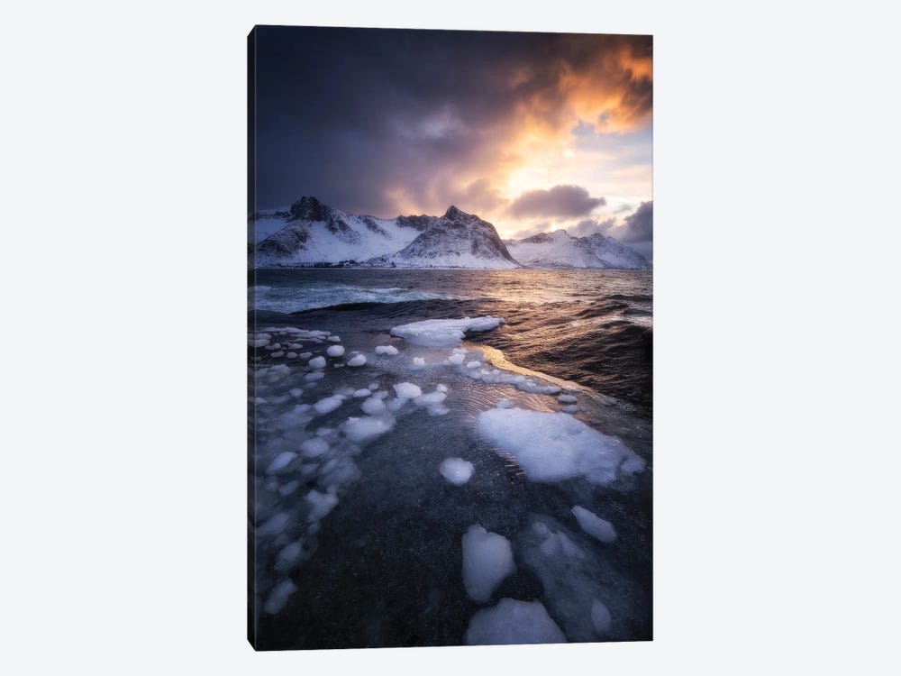 Clash Of Elements by Laura Oppelt 1-piece Canvas Wall Art