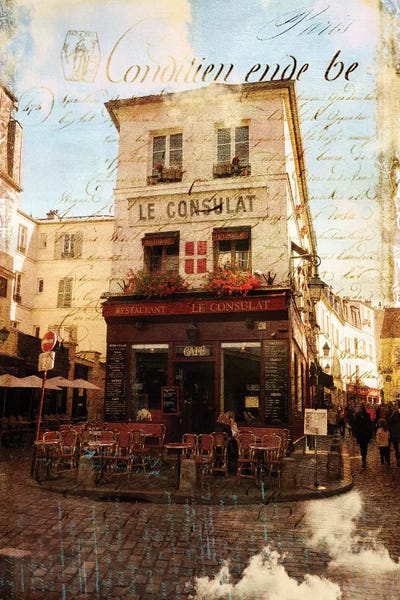Paris Bistro III by Sandy Lloyd canvas print