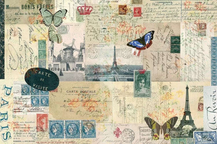 Postcards Of Paris I by Sandy Lloyd wall art