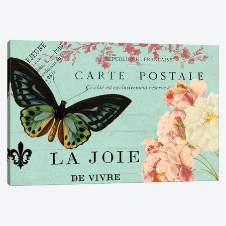 Postcards Of Paris IV Canvas Print #LOY60} by Sandy Lloyd Canvas Print