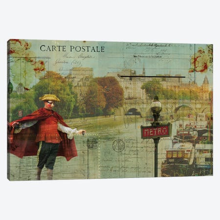 Postcards Of Paris VII Canvas Print #LOY63} by Sandy Lloyd Canvas Print