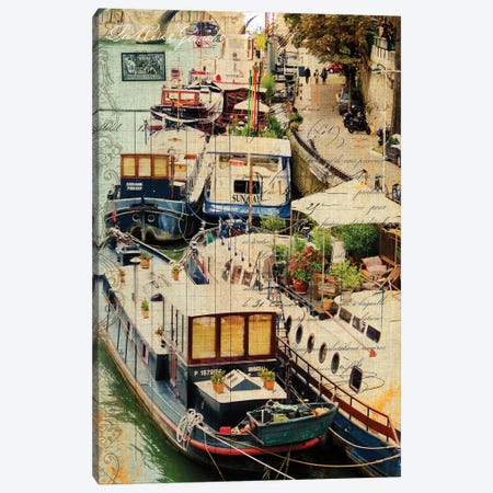 Postcards Of Paris X Canvas Print #LOY66} by Sandy Lloyd Canvas Artwork