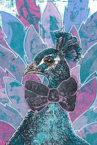Fine Art Print: Peacock Panache by Sharlene Loomis