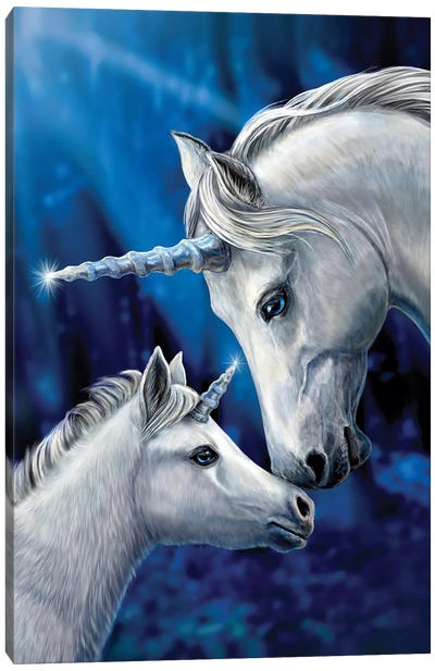 Sacred Love Canvas Art Print - Unicorn Art