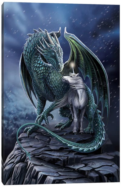 Protector Of Magick Canvas Art Print - Dragon Art