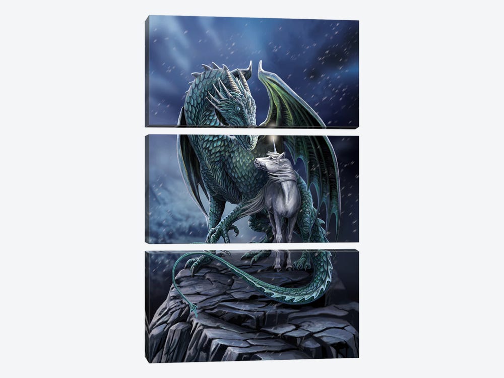 Protector Of Magick by Lisa Parker 3-piece Canvas Art