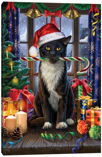 Krampuss Canvas Art Print - Christmas Animal Art