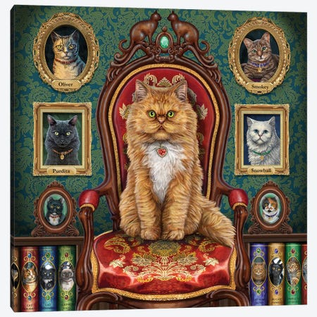 Mad About Cats Canvas Print #LPA60} by Lisa Parker Canvas Wall Art