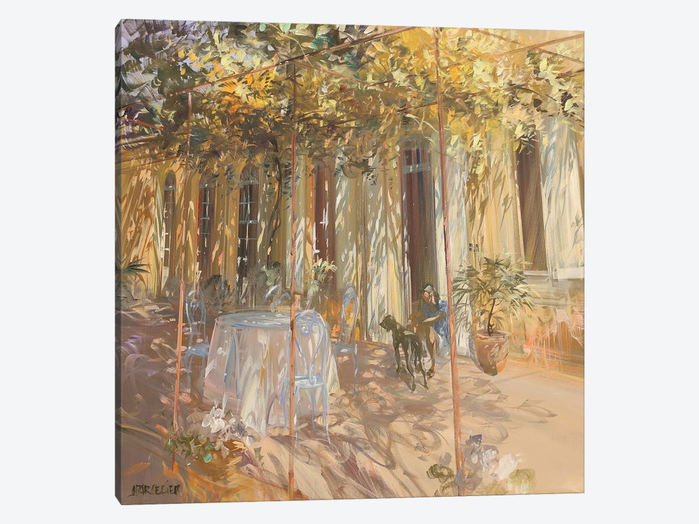 The Table In The Garden by Laurent Parcelier 1-piece Canvas Wall Art