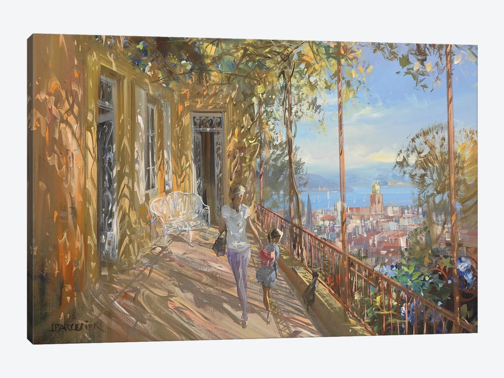The Terrace In The Sun by Laurent Parcelier 1-piece Canvas Art Print