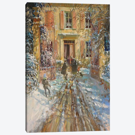 Winter In Provence Canvas Print #LPC18} by Laurent Parcelier Canvas Art Print