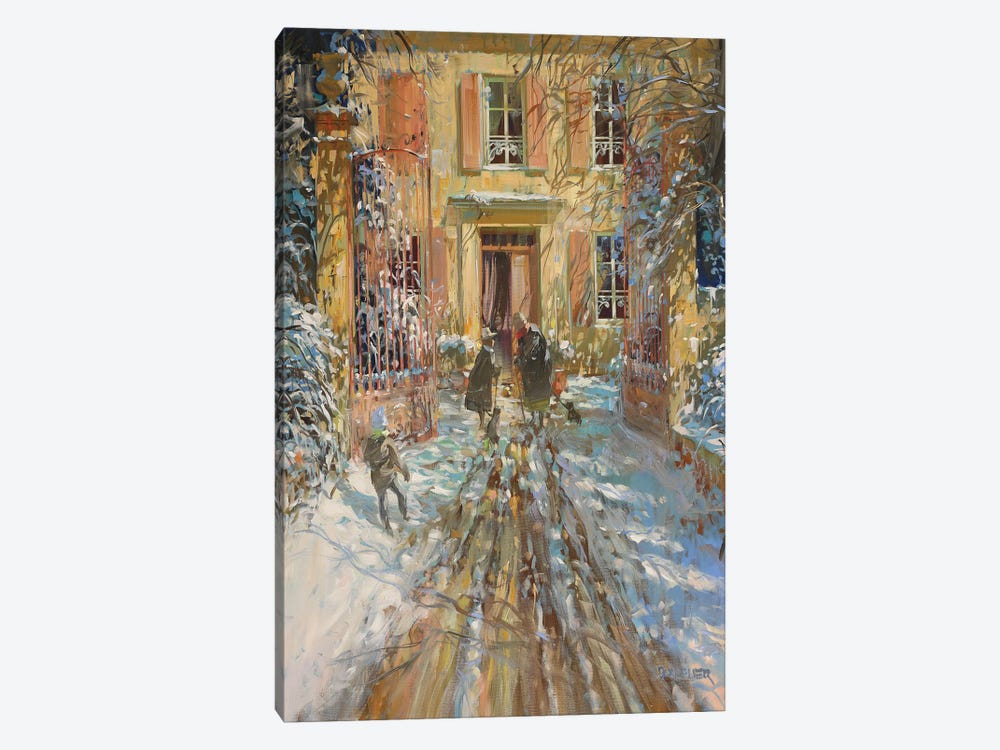 Winter In Provence by Laurent Parcelier 1-piece Canvas Print
