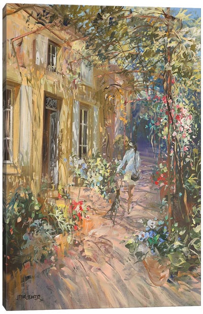 The Flower Arbor Canvas Art Print - Provence