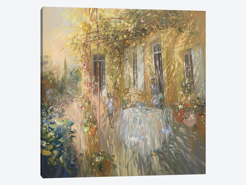 The Table In Front Of The House by Laurent Parcelier 1-piece Canvas Wall Art