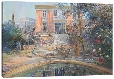 The Big Farmhouse Canvas Art Print - Provence