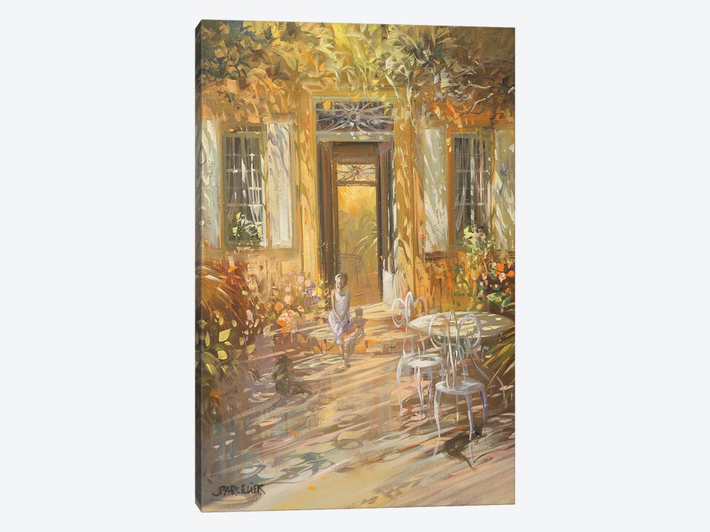 In Front Of The Entrance by Laurent Parcelier 1-piece Canvas Artwork