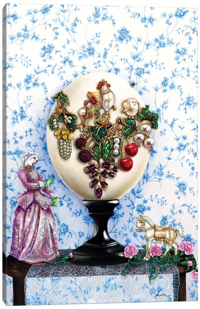 Jewelry Egg Canvas Art Print - Liva Pakalne Fanelli
