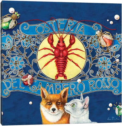 Lobster Restaurant Canvas Art Print - Liva Pakalne Fanelli