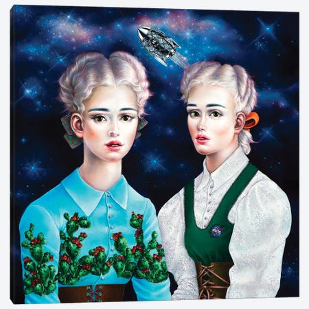 Astronaut's Wives Canvas Print #LPF3} by Liva Pakalne Fanelli Canvas Print