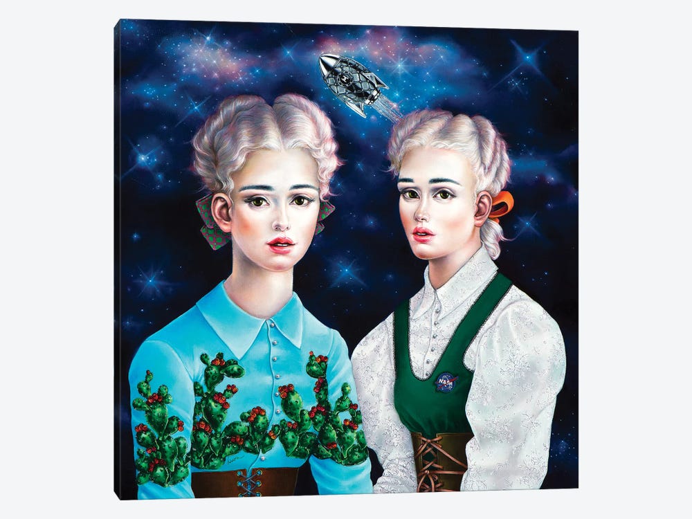Astronaut's Wives by Liva Pakalne Fanelli 1-piece Canvas Wall Art