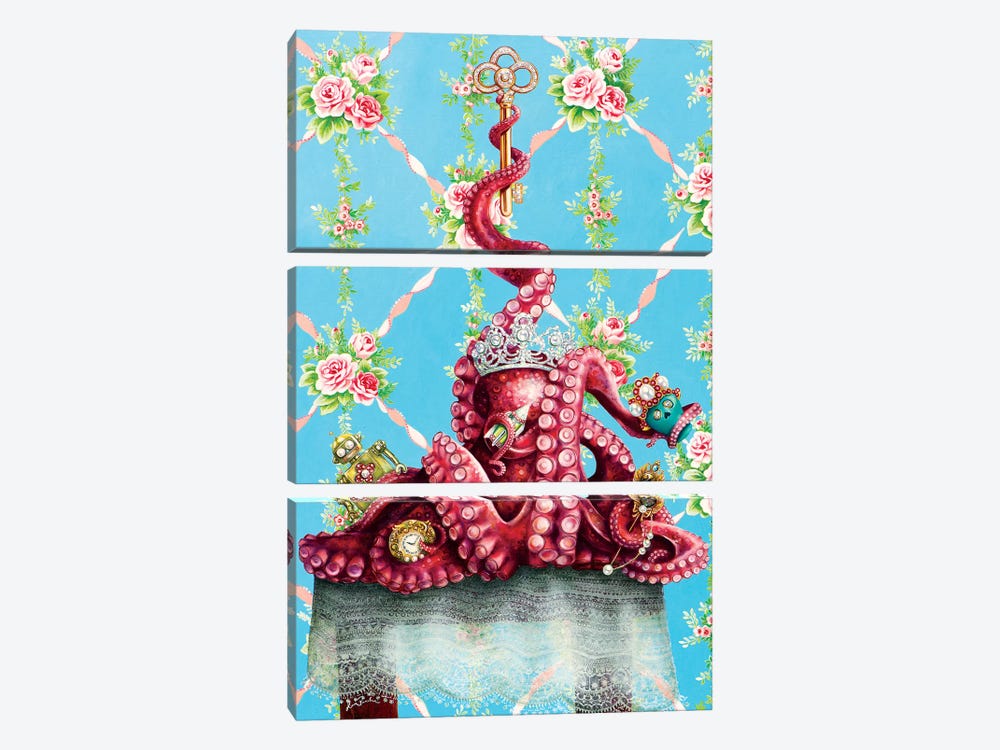 Octopus by Liva Pakalne Fanelli 3-piece Art Print