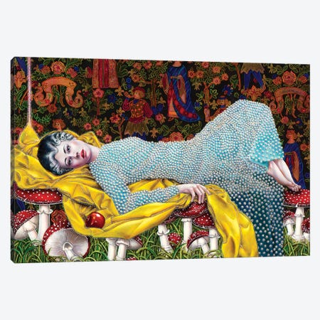 Sleeping Girl In Magic Forest Canvas Print #LPF48} by Liva Pakalne Fanelli Canvas Print
