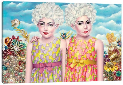 Twins Canvas Art Print - Art by 50 Women Artists