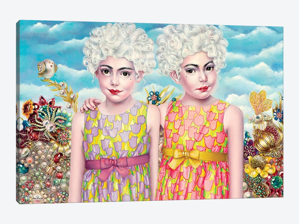 Twins by Liva Pakalne Fanelli 1-piece Canvas Wall Art