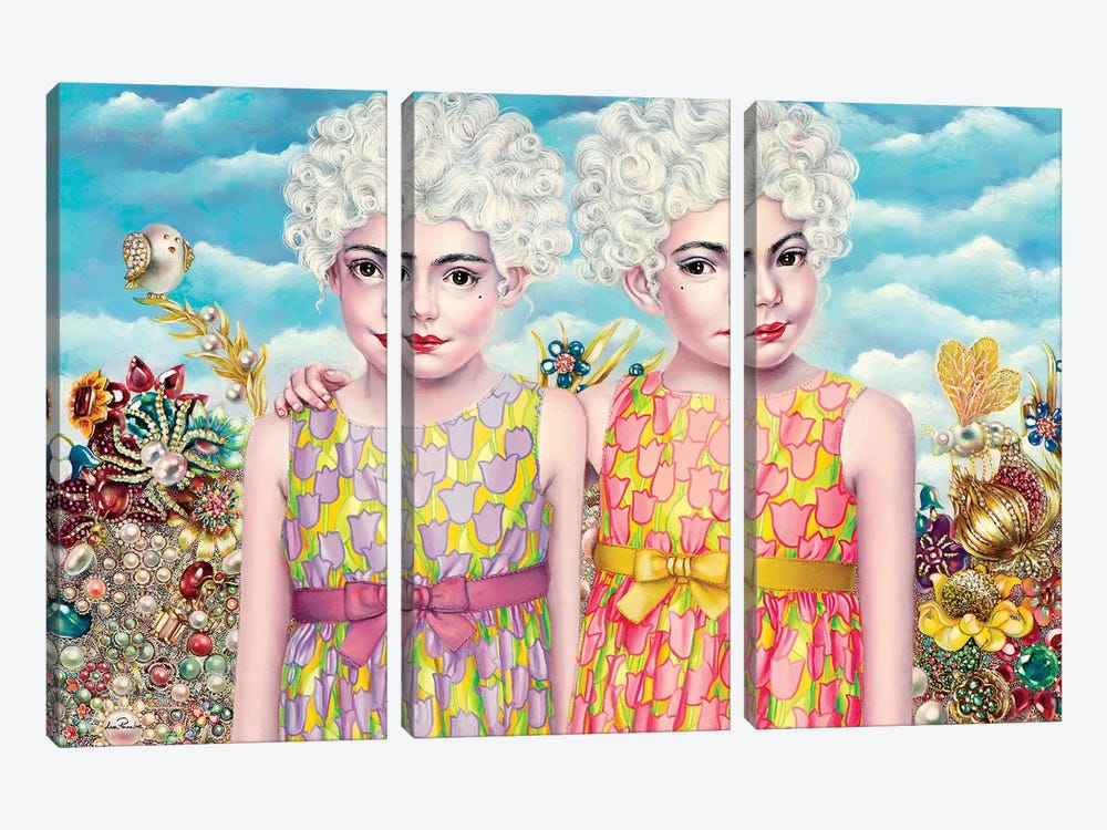 Twins by Liva Pakalne Fanelli 3-piece Canvas Artwork