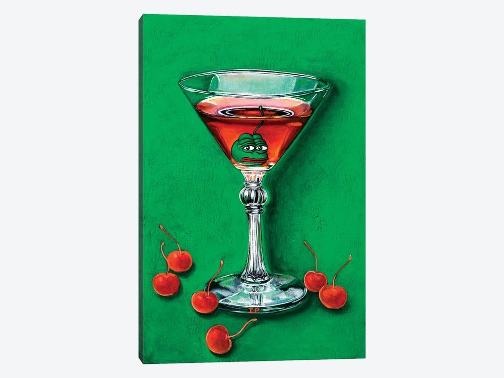 Pepe Frog Manhattan by Liva Pakalne Fanelli 1-piece Canvas Art