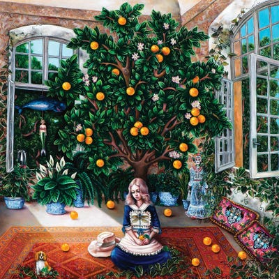 Orange Tree Canvas Art Print by Liva Pakalne Fanelli iCanvas