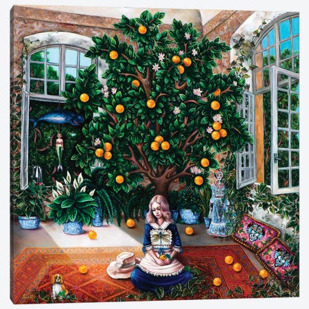 Orange Tree Canvas Print #LPF96} by Liva Pakalne Fanelli Canvas Print