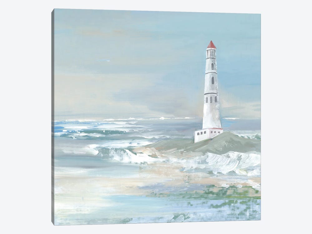 Blue Ocean Lighthouse by Lera 1-piece Art Print