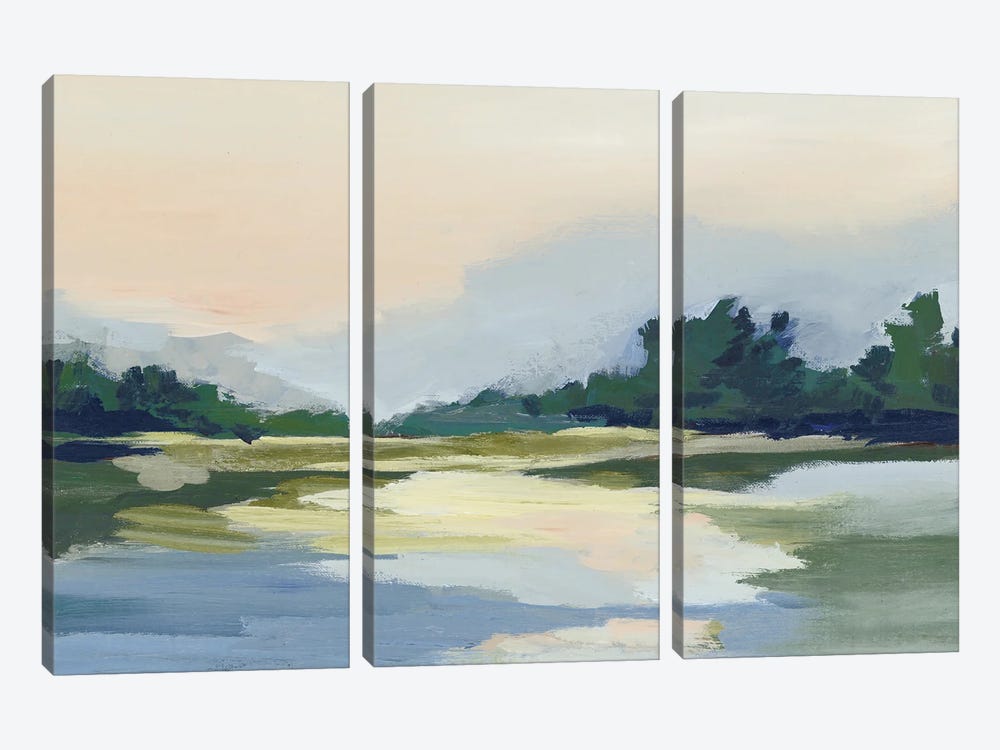 Forest Sunset View by Lera 3-piece Canvas Print