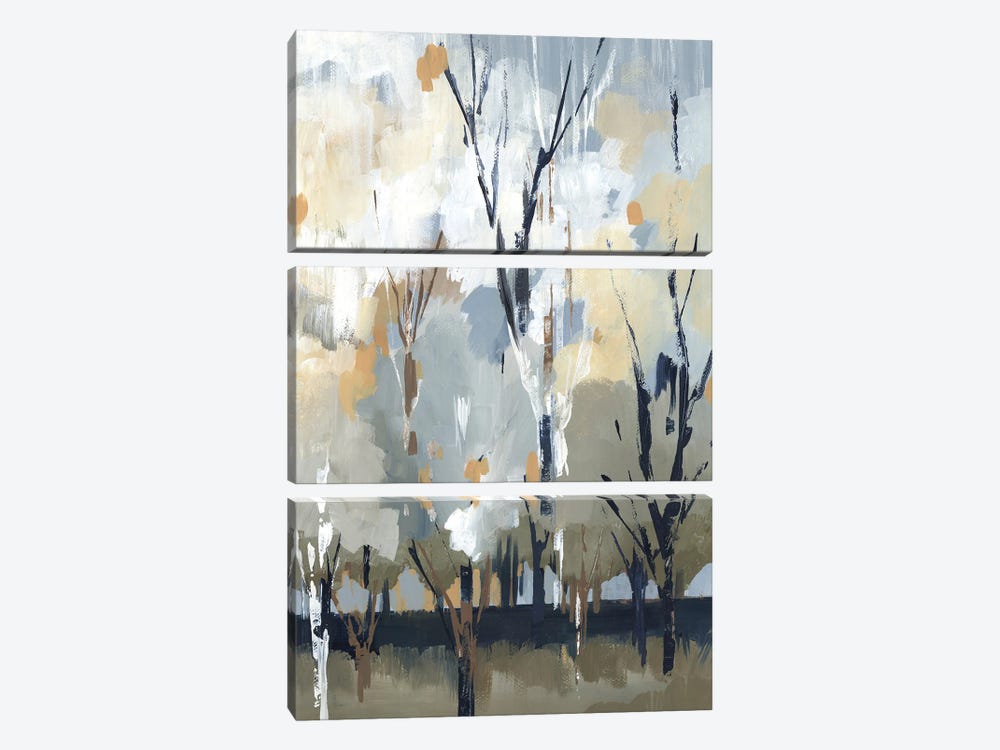 Silversong Birch I by Lera 3-piece Canvas Art