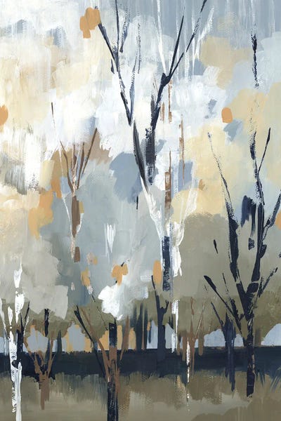 Large Floral & Botanical Art - Canvas Prints: Silversong Birch I by Lera