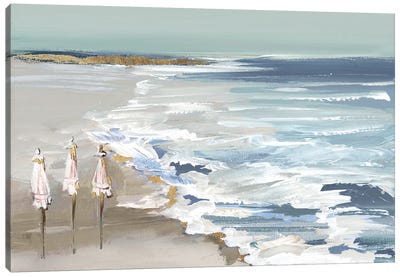 Summer Vacation II Canvas Art Print - 3-Piece Beach Art