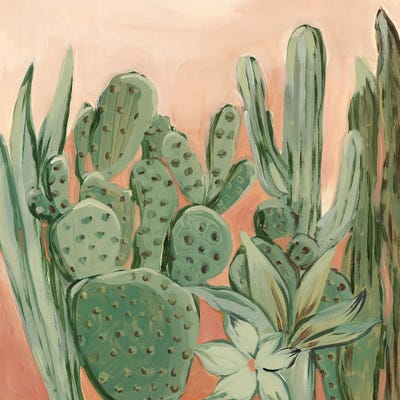 Cactus Heat by Lera multi panel art
