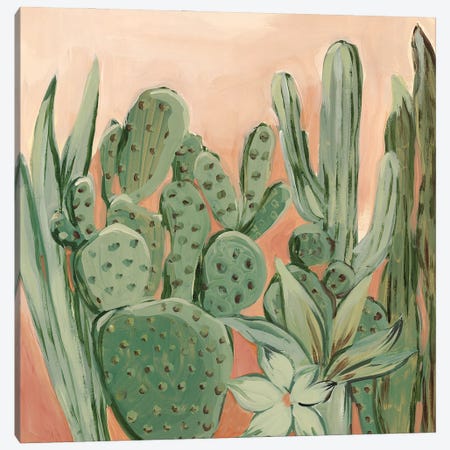 Cactus Heat Canvas Print #LPI21} by Lera Canvas Wall Art