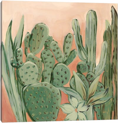 Cactus Heat Canvas Art Print