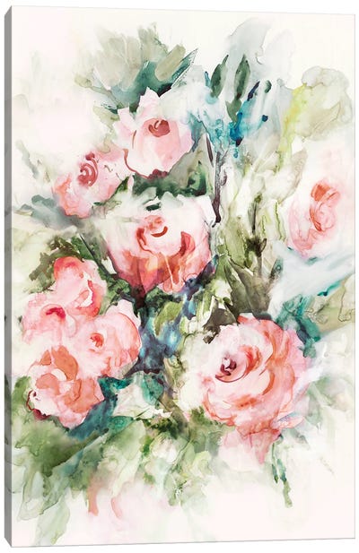 Fresh Pink Florals I Canvas Art Print