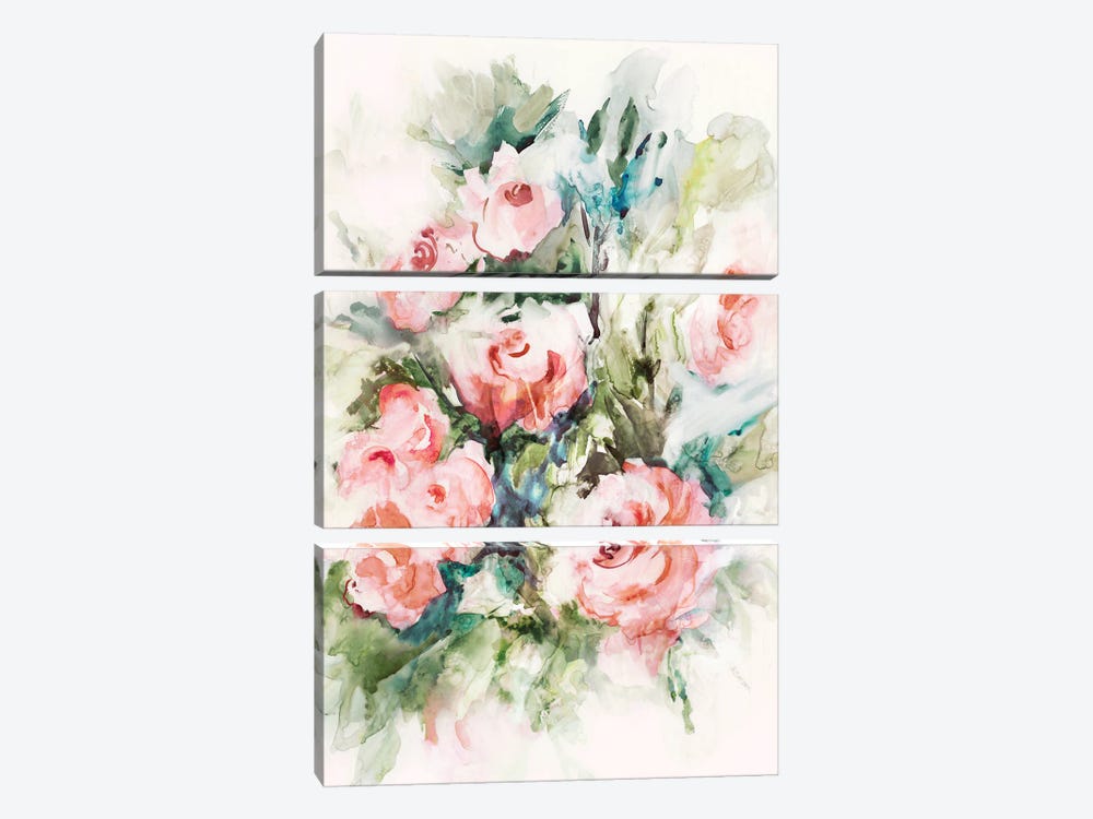 Fresh Pink Florals I by Lera 3-piece Art Print