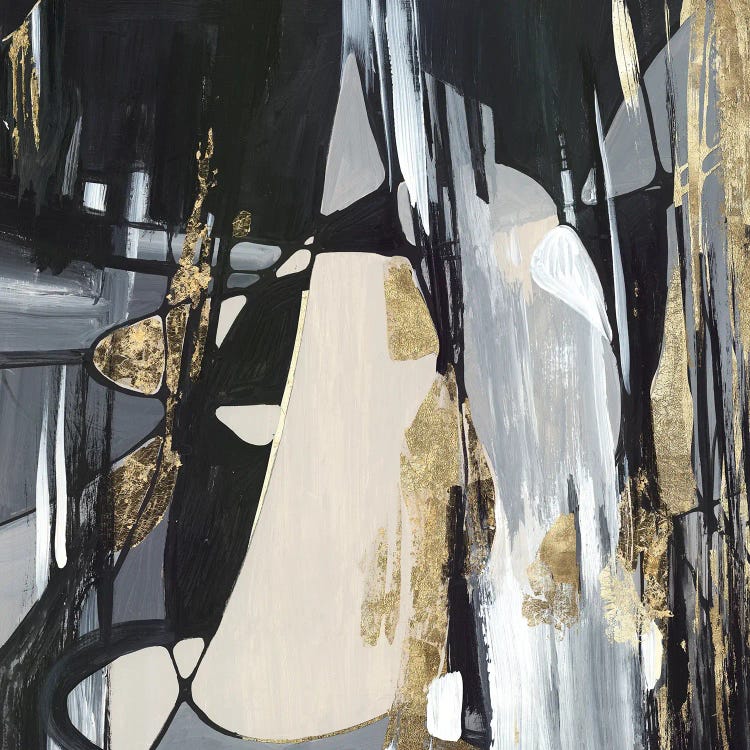 Golden Patches II by Lera wall art