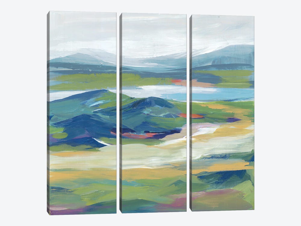 Roaring Prairie by Lera 3-piece Canvas Art Print