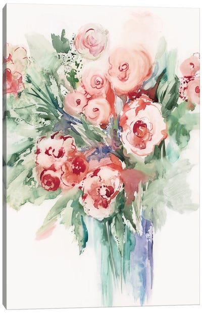 Roses In A Vase II Canvas Art Print