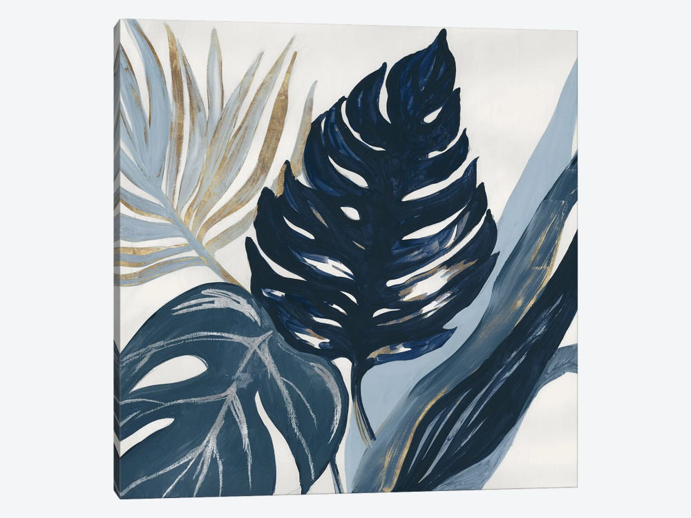 Blue Palms by Lera 1-piece Canvas Artwork