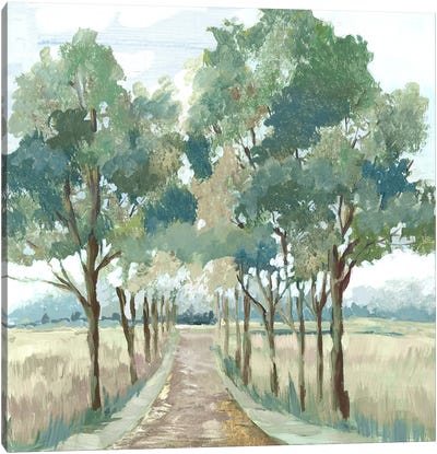 Green Landscape Reverie Canvas Art Print
