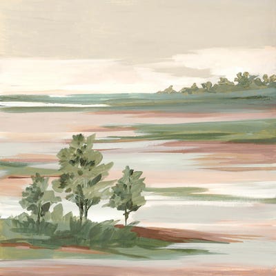 Quiet Marsh Under Soft Skies I by Lera metal wall art