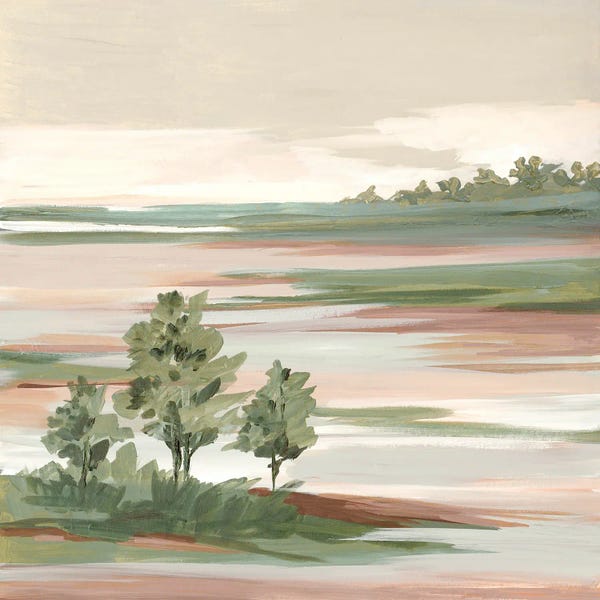 Quiet Marsh Under Soft Skies I
